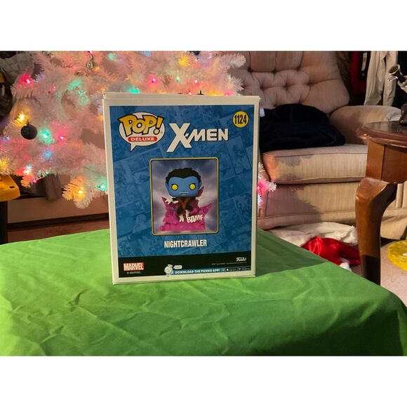 Pop! Deluxe X-Men Nightcrawler Glow in the Dark BAMF PX Previews Exclusive - Picture 6 of 10